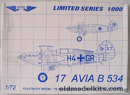 Aero Team 1/72 Avia B-534, 7207 plastic model kit